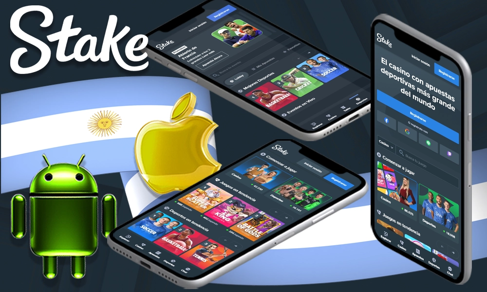 Stake aplicación móvil